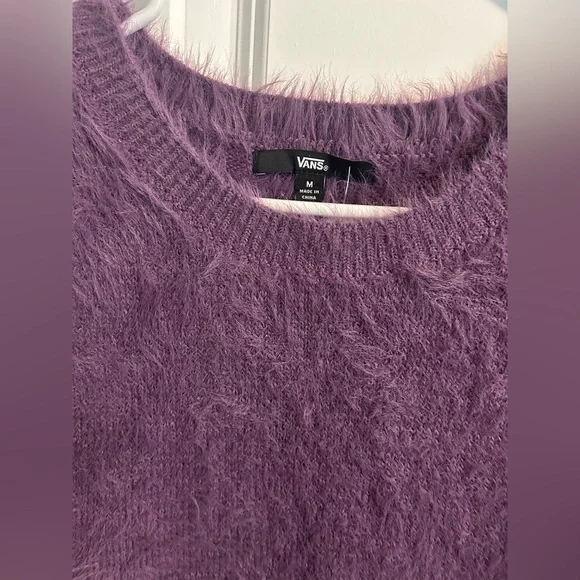 Vans Fuzzy Purple Sweater Vest - Picture 5 of 5